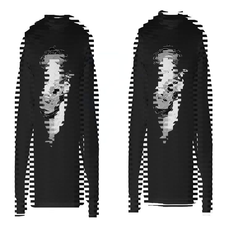 Beluga Mariachi 、ベルーガクジラtシャツ、ベルーガtシャツ 長袖Tシャツ