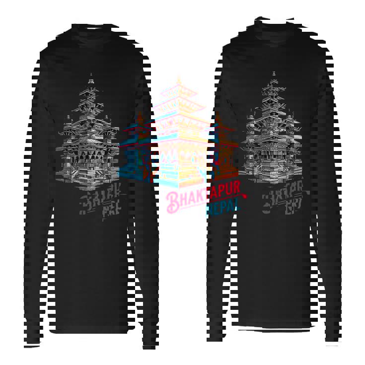 Bhaktapur Durbar スクエア 寺院 ネパール建築 長袖Tシャツ