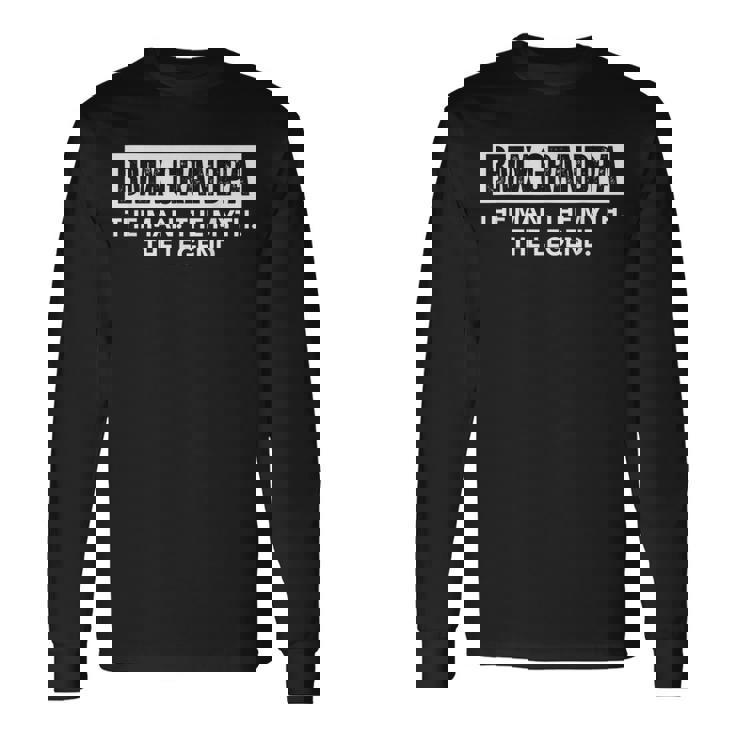 Bmx Grandpa The Man The Myth The Legend 長袖Tシャツ