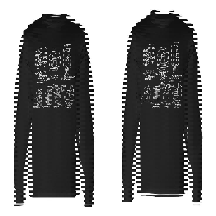 Bourbon テイスティング&スコッチ ウイスキー ウイスキー醸造 長袖Tシャツ