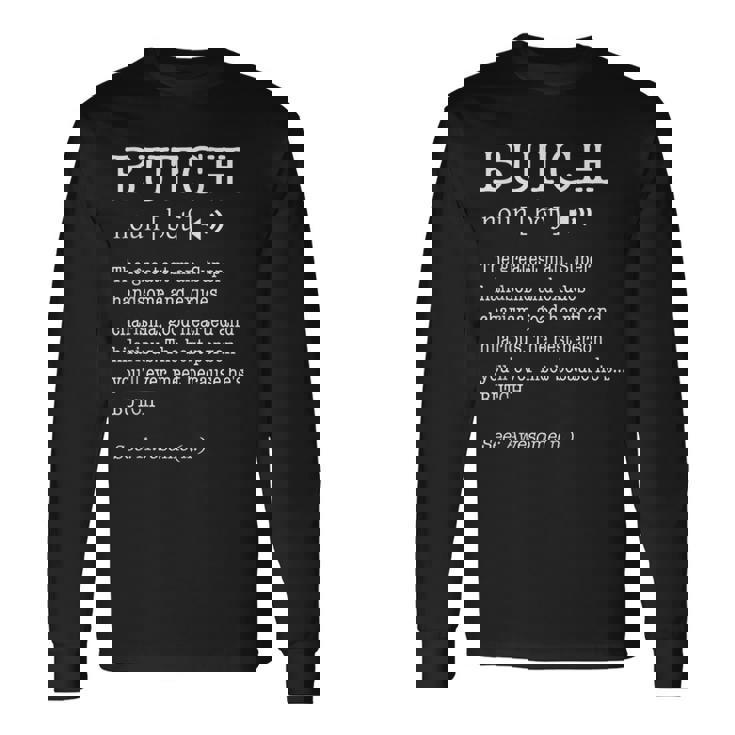 Butch 大人用 メンズ ファーストネーム定義 パーソナライズ 長袖Tシャツ