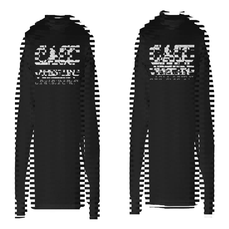 Cacc-キャッチ-レスリング 長袖Tシャツ