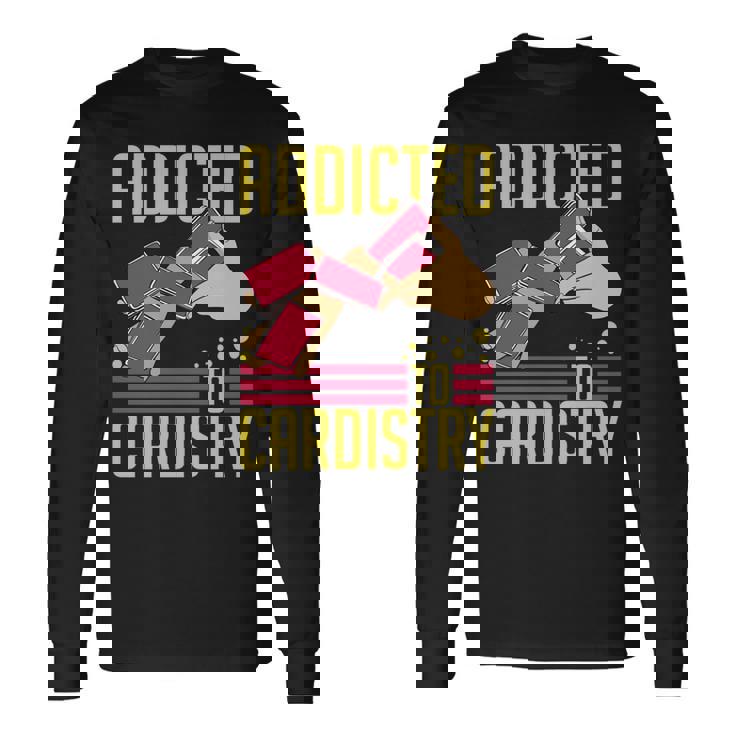 Cardistry マジック トランプ トレーニング トリック ストリートアーティスト 長袖tシャツ 長袖Tシャツ