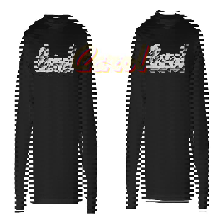 Carol アイデア レトロ ファーストネーム ヴィンテージ キャロル 長袖Tシャツ