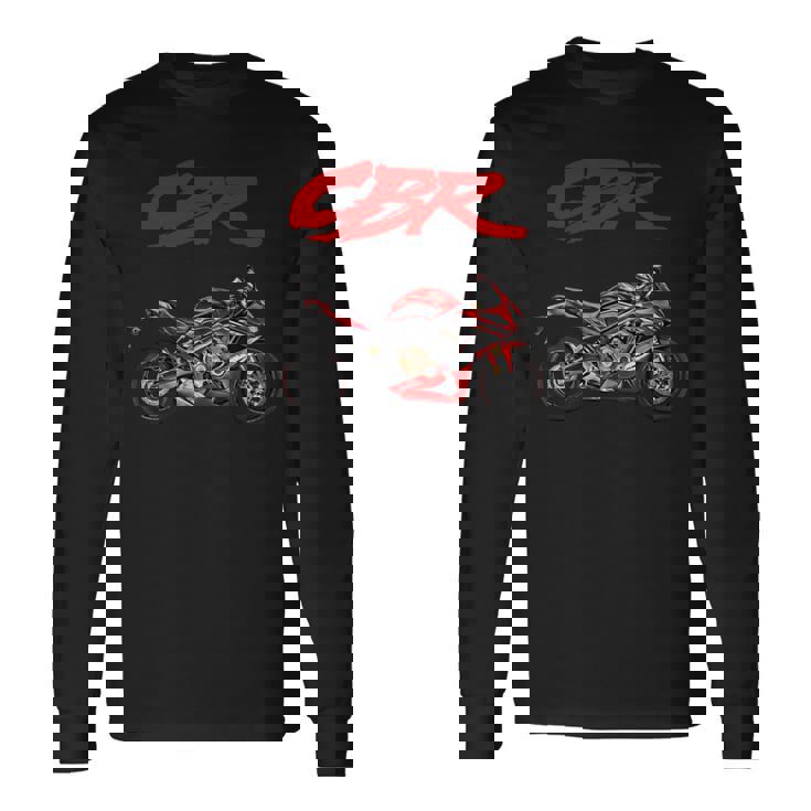 Cbr、オートバイ、オートバイ、ロードレース、バイカー、スポーツバイク、Cbr 長袖tシャツ 長袖Tシャツ