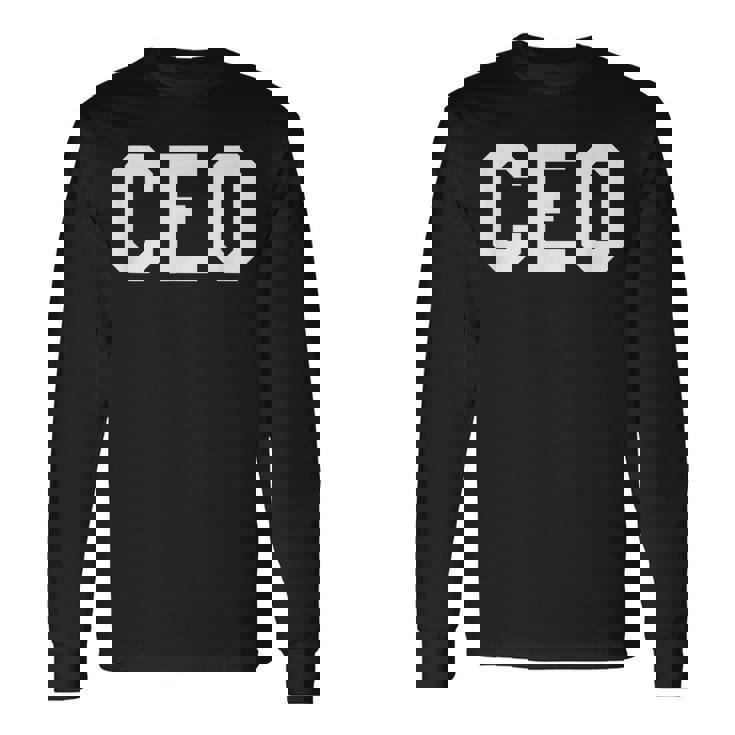 Ceo 最高経営責任者 ボス 長袖Tシャツ
