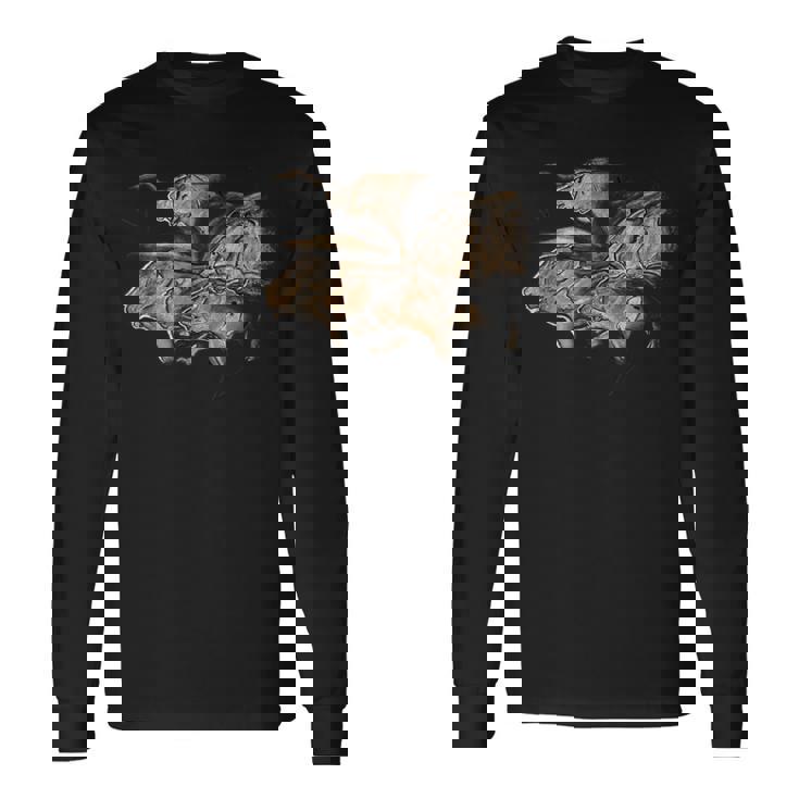 Chauvetのライオンの先史時代の石器時代の洞窟壁画 長袖Tシャツ