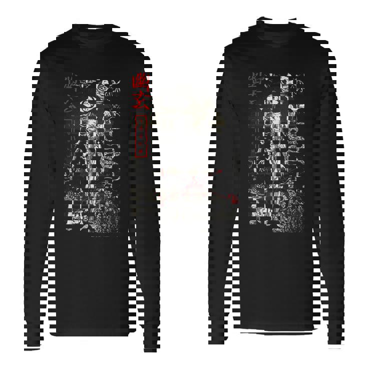 China I Gótica Y Oculta Iatánica Y China I Oculta Camiseta de manga larga