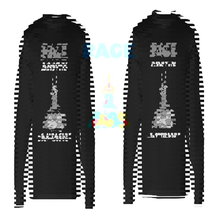 Claw Machine Rage Against Claw マシンスキル アーケードゲーマー 長袖Tシャツ