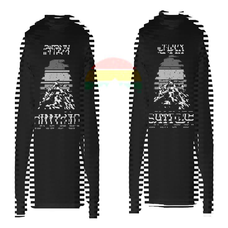 I Climbed Cotopaxiummit Club ハイキング エクアドルハイキング 長袖tシャツ 長袖Tシャツ