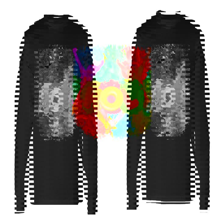 Color Mashup Wild Celebrations Happy Holi 長袖Tシャツ