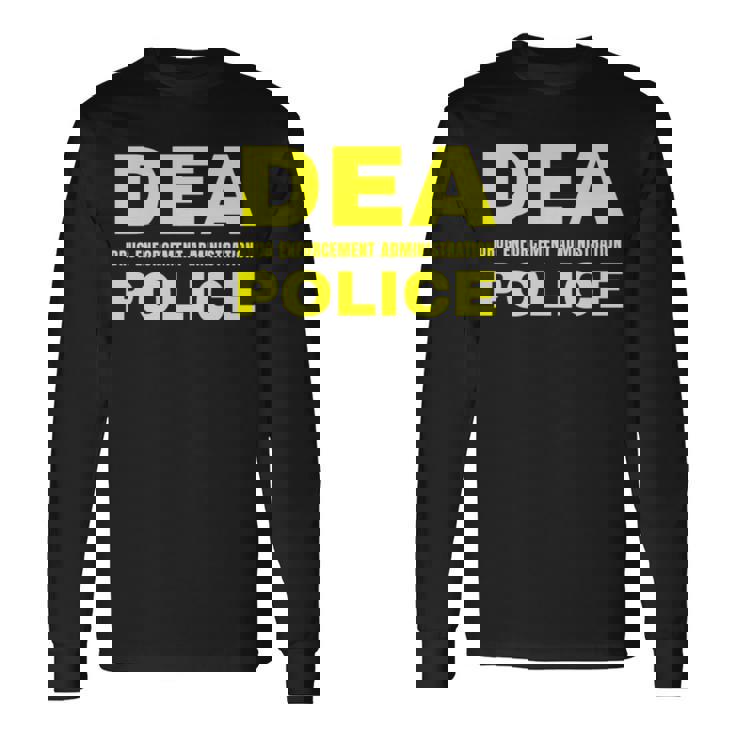 Dea 警察官 麻薬取締局 フロントプリント 長袖tシャツ 長袖Tシャツ