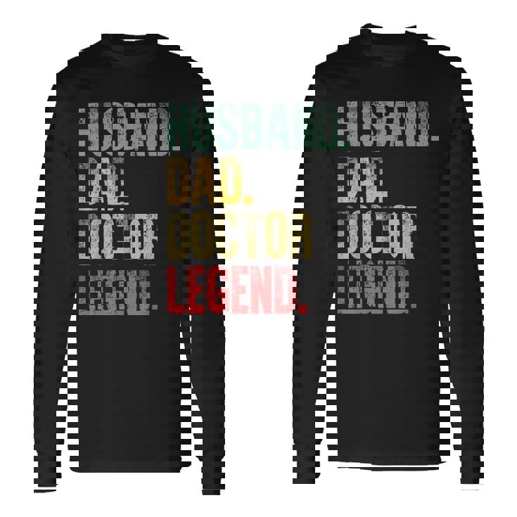 Divertente Camiciaintage Marito Papà Medico Leggenda Retrò Maglietta a maniche lunghe Ideas de regalos