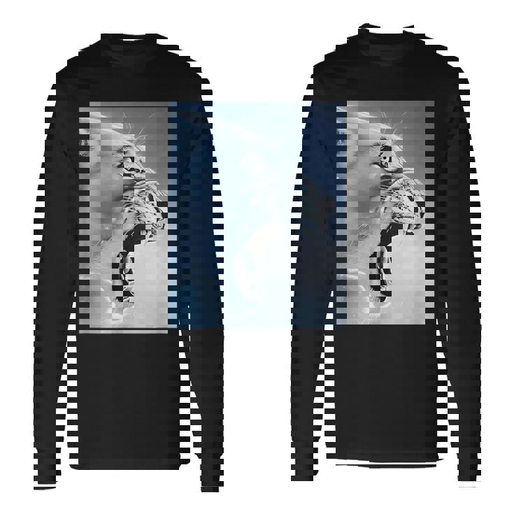 Divertido León Mono Meme Ragebait Meme Cerebro Rojo Gen Alfa Meme Camiseta de manga larga