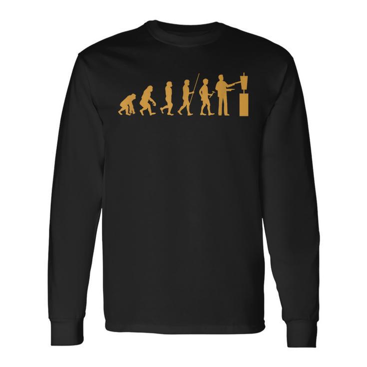 Donateur Kebab Évolution Rôtisserie Pita Pain Plat Cadeau T-shirt à manches longues