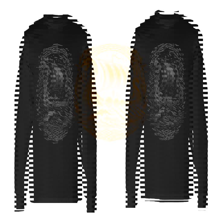 Drakkar Bateauiking Runesalhalla Mythologieiking T-shirt à manches longues