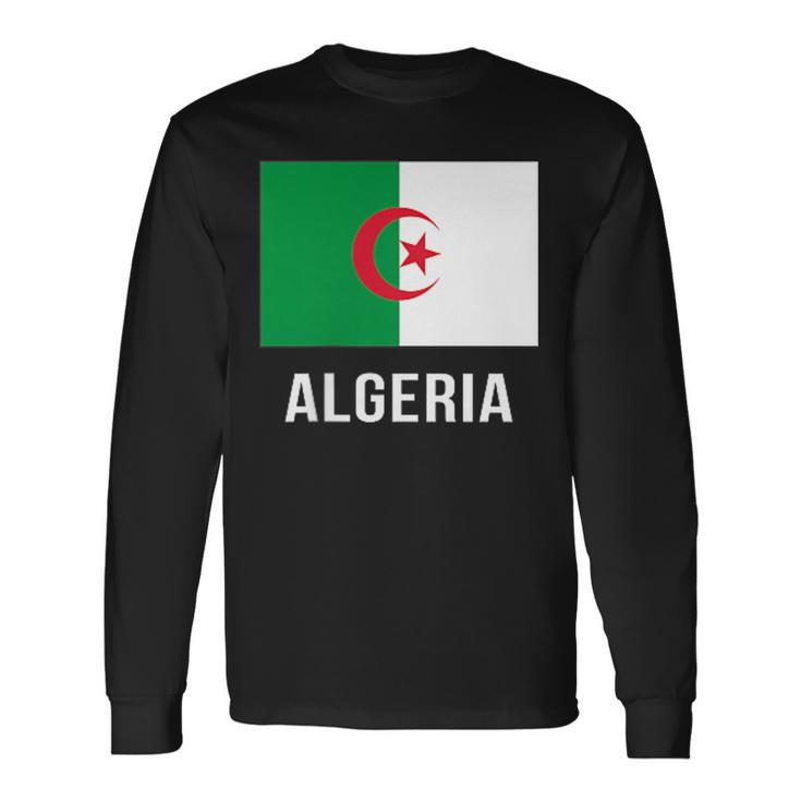 Drapeau Algérien De L'algérie T-shirt à manches longues