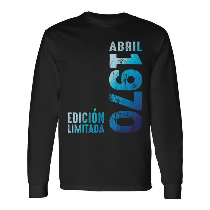 Edición Limitada Abril 1970 Retro 1970Intage 1970 Camiseta de manga larga
