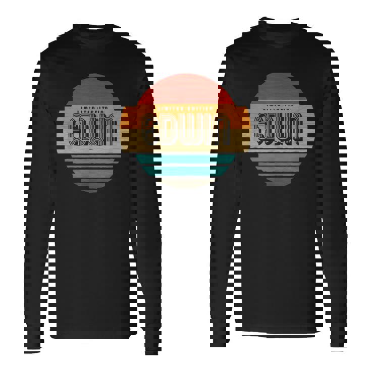 Edwin 名称 レトロ・ヴィンテージ・サンセット 限定版 長袖Tシャツ