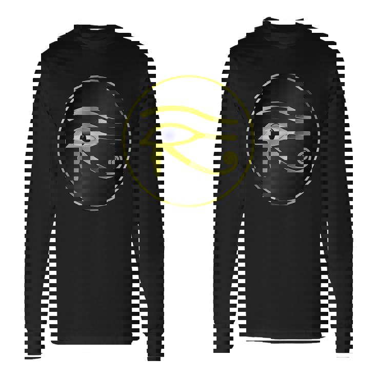 Egipcioun Dios Ra Ojo De Raímbolo Camiseta de manga larga