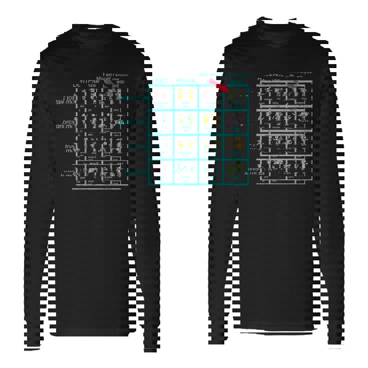 Enfj パーソナリティチャート インスピレーション グッズ 長袖Tシャツ