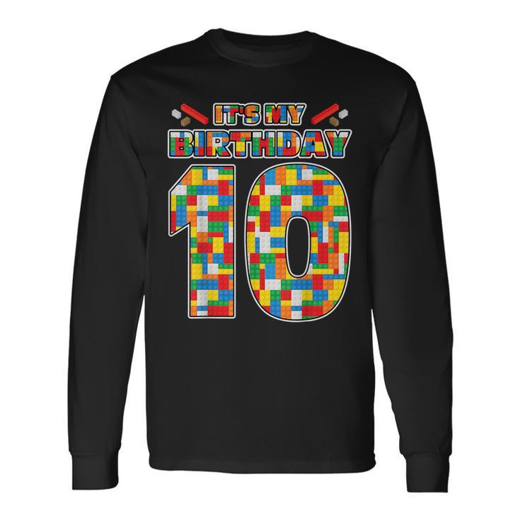 Es Mi Cumpleaños Número 10 10 Cumpleaños Camiseta de manga larga