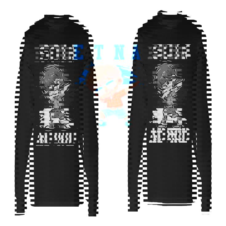 Estonian And Proud Estonian Boy Estonia Flag Long Sleeve T-Shirt