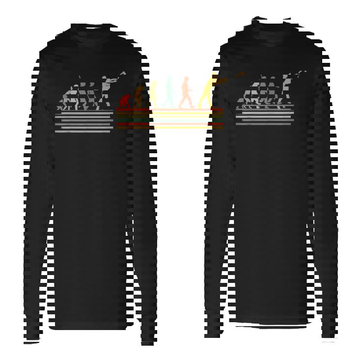 Evolution Of Axe 投げ斧投げ 斧投げ 長袖Tシャツ