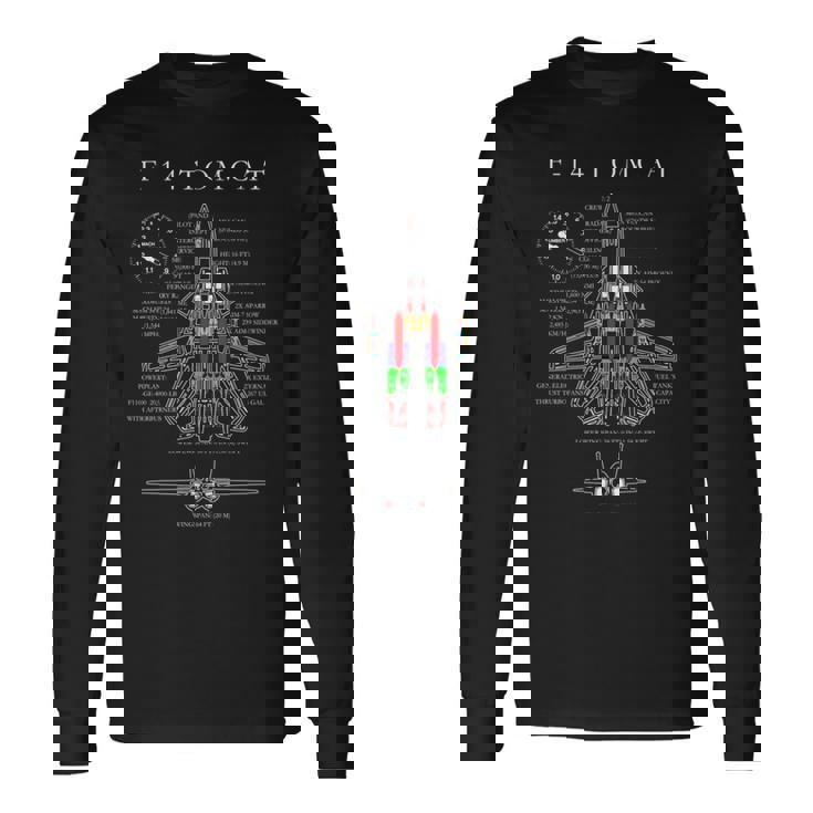 F-14 Tomcatpecs シャツ 長袖tシャツ 長袖Tシャツ