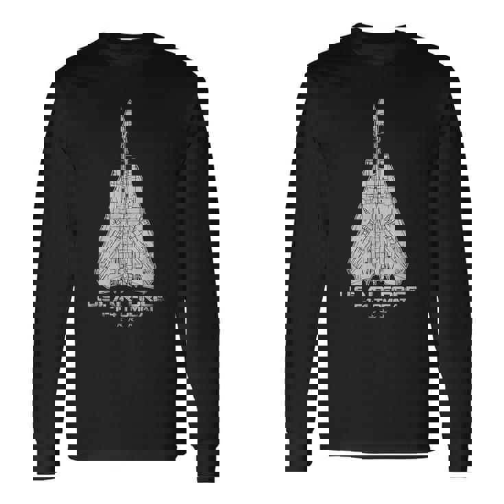 F-14 トムキャット 戦闘機 ジェットミリタリー パイロット 退役軍人 アメリカ空軍 長袖Tシャツ