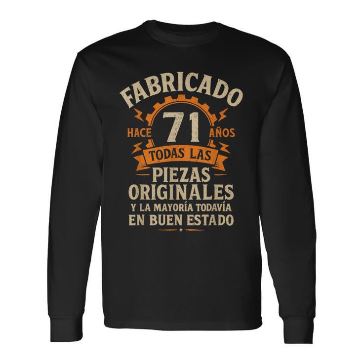 Fabricado Hace 71 Años Divertida Regalo 71 Cumpleaños Hombre Camiseta de manga larga