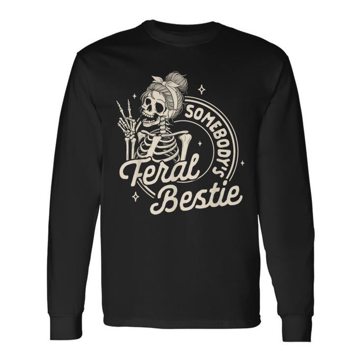 BFF Cute Best Friends Matching Gift Idea Long Sleeve T Shirt Tees For Women
