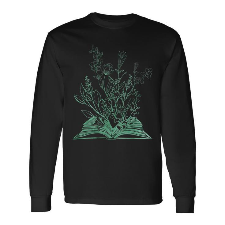 Fleurauvage Amoureuse Des Livres T-shirt à manches longues