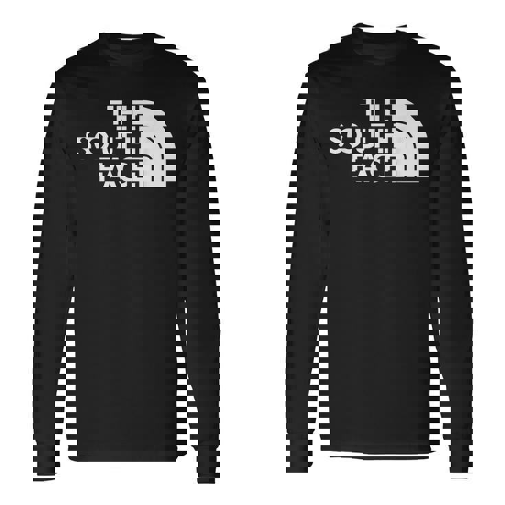 Parody Theouth Face スマートピープルのためのクールなデザイン 長袖Tシャツ