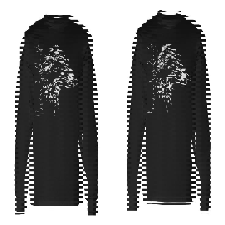 Proud ロシアグレイハウンド ボルゾイ犬 ポートレートギフト 長袖tシャツ 長袖Tシャツ