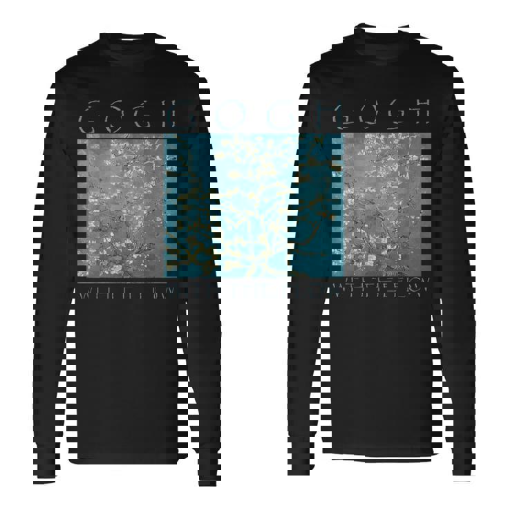 Gogh With The Flow アーモンドブロッサム ヴァン・ゴッホの絵画 長袖Tシャツ