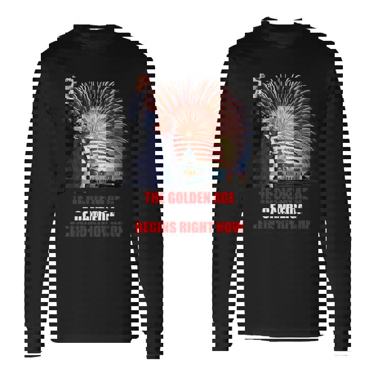 The Golden Age Of America Begins – Trump Inaugurationpeech 長袖Tシャツ