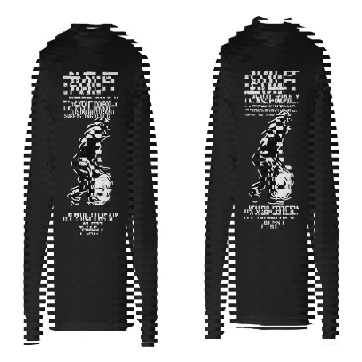 Gorilla Lifting Fitness ファニーデッドリフト ジム ワークアウト 長袖Tシャツ