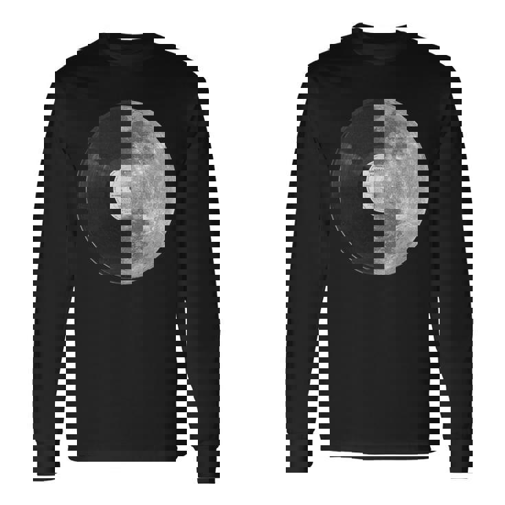 Half Mooninyl Record – Music Lover Lunar Graphic 長袖Tシャツ