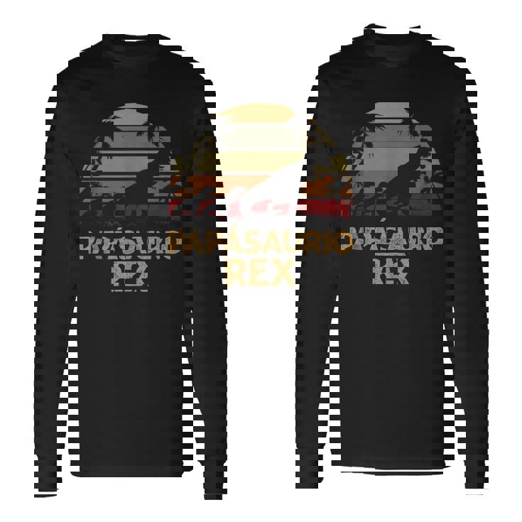 Hombre Papá Divertido Día Del Padre Papásaurio Rex Dino In Mangas Camiseta de manga larga
