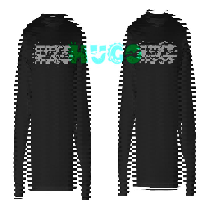 Hugo パーソナライズ ボーイズ 恐竜 T レックス キュート カスタム 長袖Tシャツ