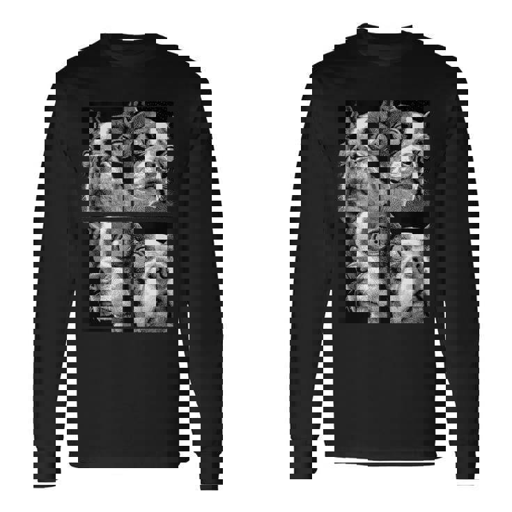 Hypnotic Boston Terriers Weird Eyes Weirdcore Halloween Dogs Tank Top Long Sleeve T-Shirt