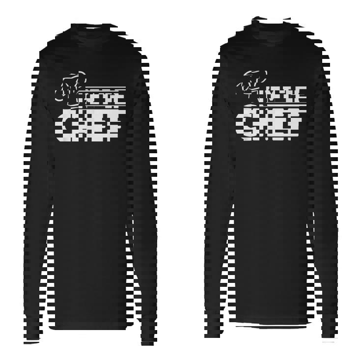 メンズ I'm The Chef クッキングハット フードクッキング シェフ キッチン フードクック 長袖Tシャツ