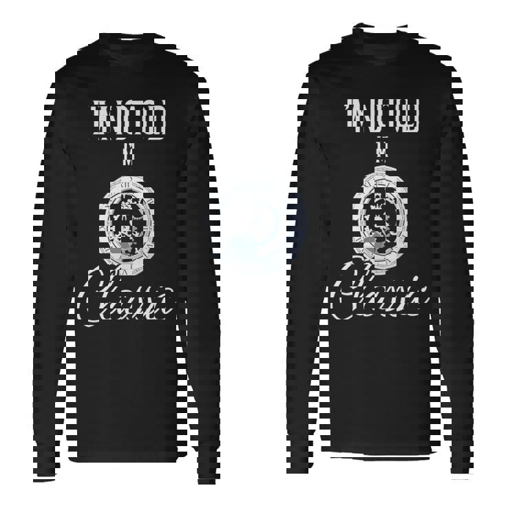 I'm Not Old I'm Classic 面白いヴィンテージ時計 メンズグラフィック 長袖tシャツ 長袖Tシャツ