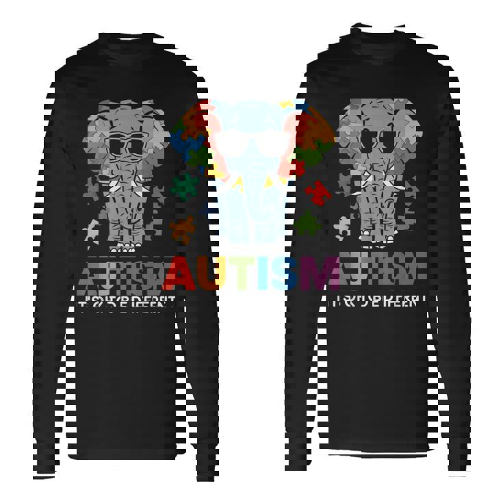 It's Ok To Be Different Awareness Elephant 長袖Tシャツ