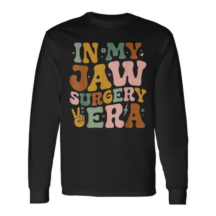 In My Jaw Surgery Era Broken Jaw Surgery Recovery Long Sleeve T-Shirt Gifts ideas