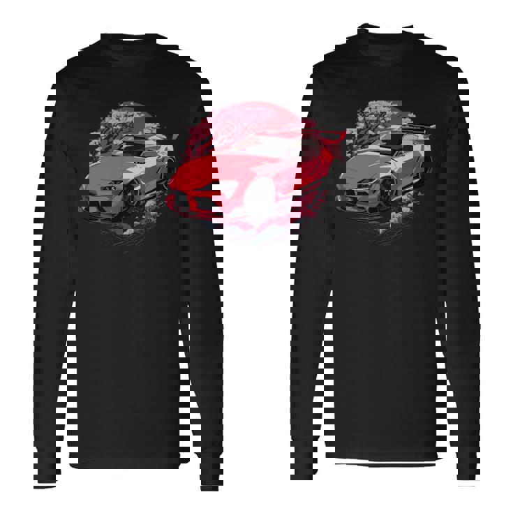 Jdmupra Mk5 Gr 桜 2Jz スタンスグラフィックtシャツ 長袖tシャツ 長袖Tシャツ