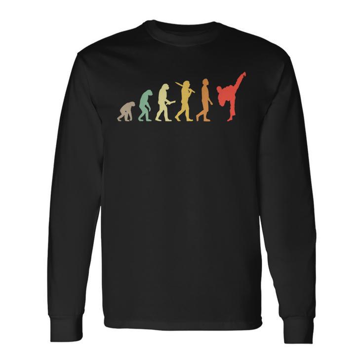 Karaté Évolution Rétro Cadeau Pour Karatéka T-shirt à manches longues