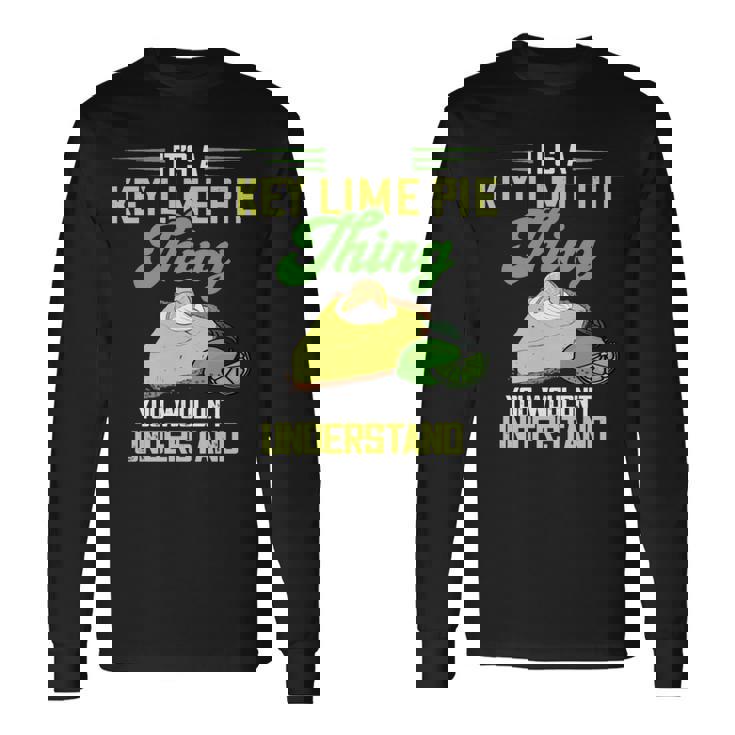 Key Lime Pie Thing レモンパイ デザート タルト フロリダパイ 長袖tシャツ 長袖Tシャツ