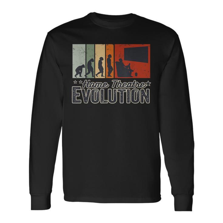 Les Amateurs De Cinéma Et L'évolution Du Cinéma Maison T-shirt à manches longues